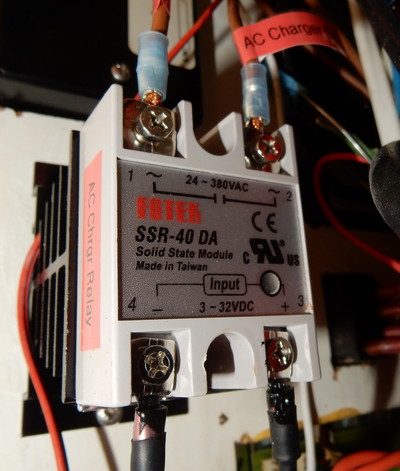 Relays to Control Shore Power (A/C) Charging